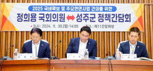 성주군, 정희용과 지역 현안 해결 '앞장'
