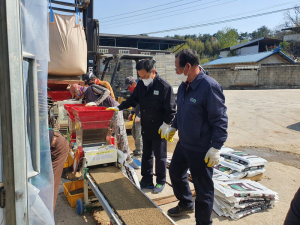 상주시 공검면, 벼농사의 시작 볍씨 파종 '한창'