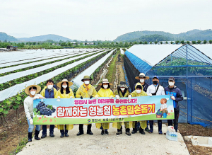 영천시 체육시설사업소, 일손 돕기