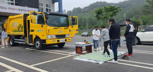 상주시, 청소차 무사고 운행 기원제
