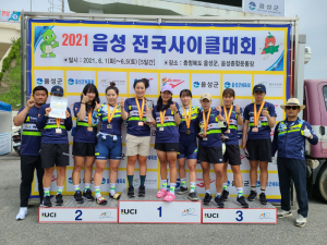 상주시청 女사이클팀, 음성 전국대회서 '종합우승'