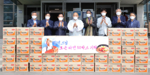  향덕스님, 칠곡에 라면 전달 