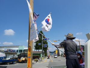 성주군 성주읍, 광복절 태극기 달기 운동