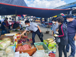 군위군 산성면, 전통시장 장보기 행사