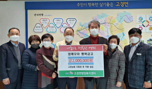 영천시 고경면에 따뜻한 기부 바람 불어와··· '함께모아 행복금고'로 성금 릴레이