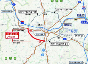 김천시, 환상형 국도대체 우회도로 사업… 완성 '코 앞에'