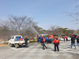 김천 아포읍, 기계화 산불진화훈련