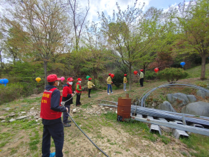 김천시 대곡동, 산불 기계화진화 훈련