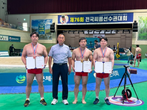 구미시청 씨름팀, 전국최강 입증