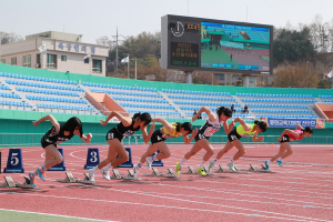 육상 메카 예천군, 열띤 함성 속 꿈나무들의 힘찬 레이스