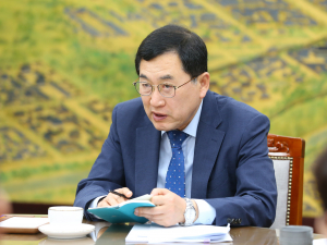 경주 대릉원 밤 하늘 밝히는 형형색색 미디어아트
