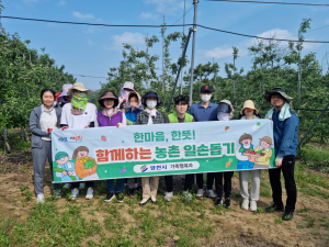 영천시 농업기술센터 기술지원과, 일손 돕기 '훈훈'