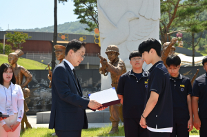 장곡중학교, 6.25영웅 '워커 장군' 알리기 앞장