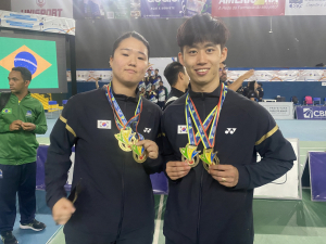 세계를 제패한 '김천시청 서명수·박민경 선수'
