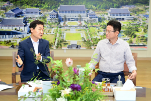고령군, 주요 현안 추진 위해 도지사 면담