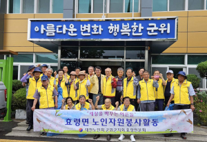 대한노인회 군위군지회 효령면분회, 마을정화 선도