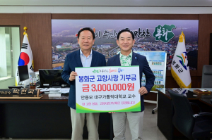 안용모 대구가톨릭대학교 특임교수, 봉화군 발전 도와
