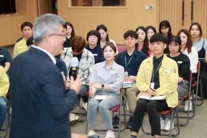 김학동 예천군수, 새내기 공직자들과 '격의 없는 소통'