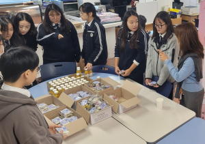 경주선덕여자고등학교 동아리 헬퍼, 아침밥 먹기 독려 나서
