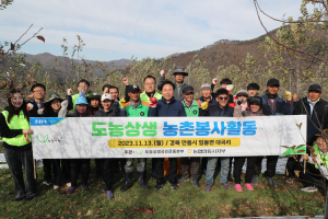 안동시·NH농협은행 안동시지부, 일손 돕기 '구슬땀'