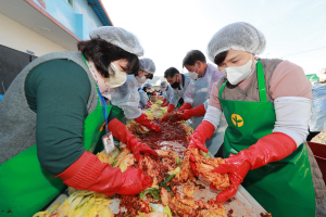 예천군 새마을부녀회, 사랑의 김장 봉사 '눈길'