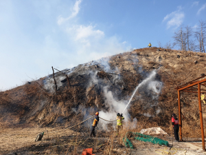 울진군 '불법 쓰레기 소각 산불' 가해자 검거