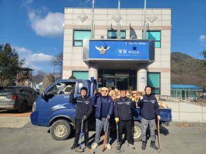 상주시 화북면 자율방범대, 장작 나눔