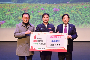 청송문화원, 성금 300만원 후원