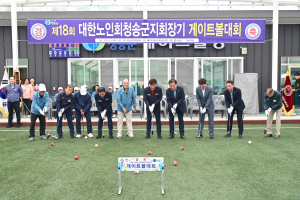 대한노인회 청송군지회, 게이트볼로 화합의 장