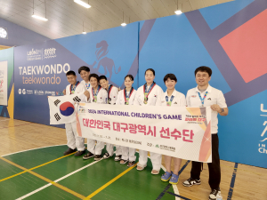 대구태권도선수단, 태권도 종주국 위상 알렸다