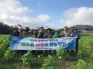 문경시 점촌4동 새마을회, 들깨 수확