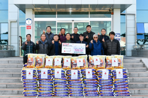 한국쌀전업농영주시연합회, 손수 재배·수확한 쌀 '선물'