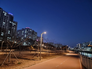 대구광역시 신천 LED 가로등, 야간 경관·안전까지 '일석이조'