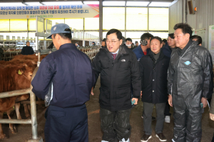 주낙영 경주시장, 축산農 격려·소통 '최일선'