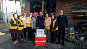 상주시 은척면 행정복지센터·은척면적십자봉사회, 화재 피해 가구 위로 전해