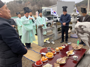 성주군 대가면 '우초 백성흠 선생' 추모제