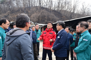 청송군, 산불 피해農 영농 활동 재개 방안 강구