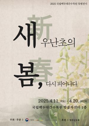 만개한 봄꽃 새우난초와 만남 백두대간수목원 특별전 예고