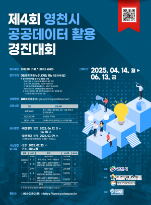 영천시, 실용적인 공공데이터 아이디어 찾아라