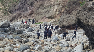 해군 제118조기경보전대, 학포 해변 대청소