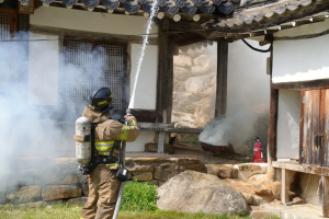 칠곡소방서, 2025년 상반기 목조문화유산 및 산불진화 합동소방훈련 실시