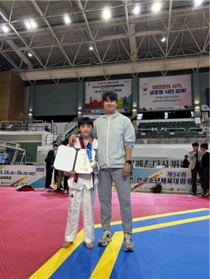 영천시 포은초등학교 태권도부 이현수 학생, 제54회 전국소년체육대회 태권도 '銀'