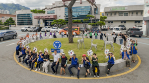칠곡군 북삼읍, 광복 80주년 '태극기 꽃'으로 활짝 피어나다